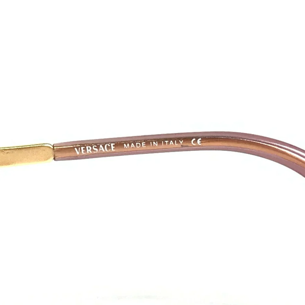 Versace MOD.V82 G52 Eyeglasses Frames Purple Gold Round Oval Full Rim 51-15-130